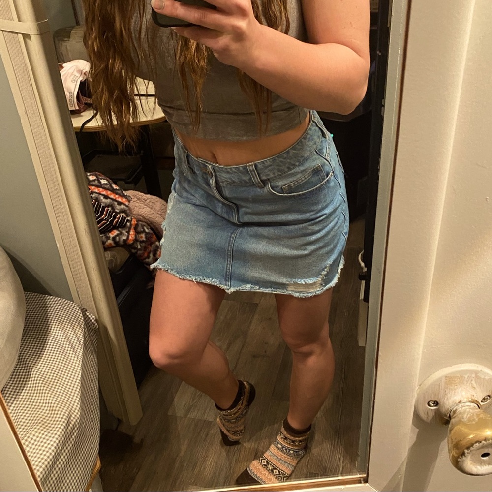 NWT Forever 21 Jean Mini Skirt